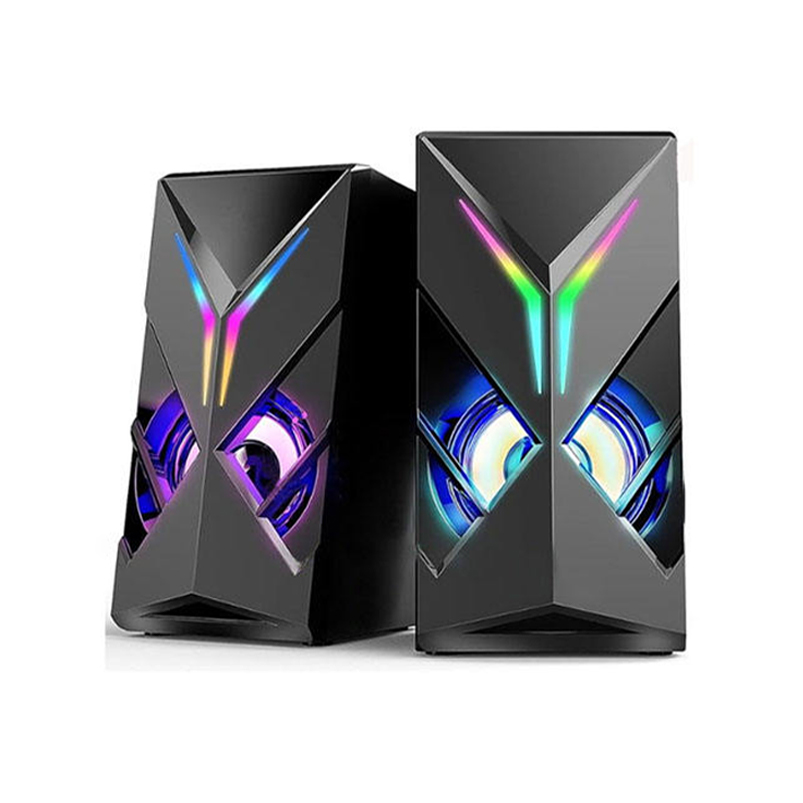 RGB LED Gaming Speaker System Dual Stereo Computer Speaker （SP-6005）