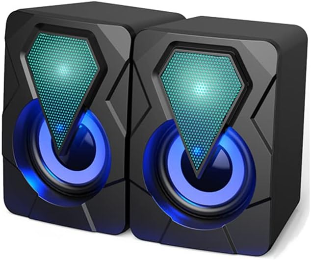 2.0 RGB LED Stereo Gaming Speaker  for PC Desktop （SP-1046）