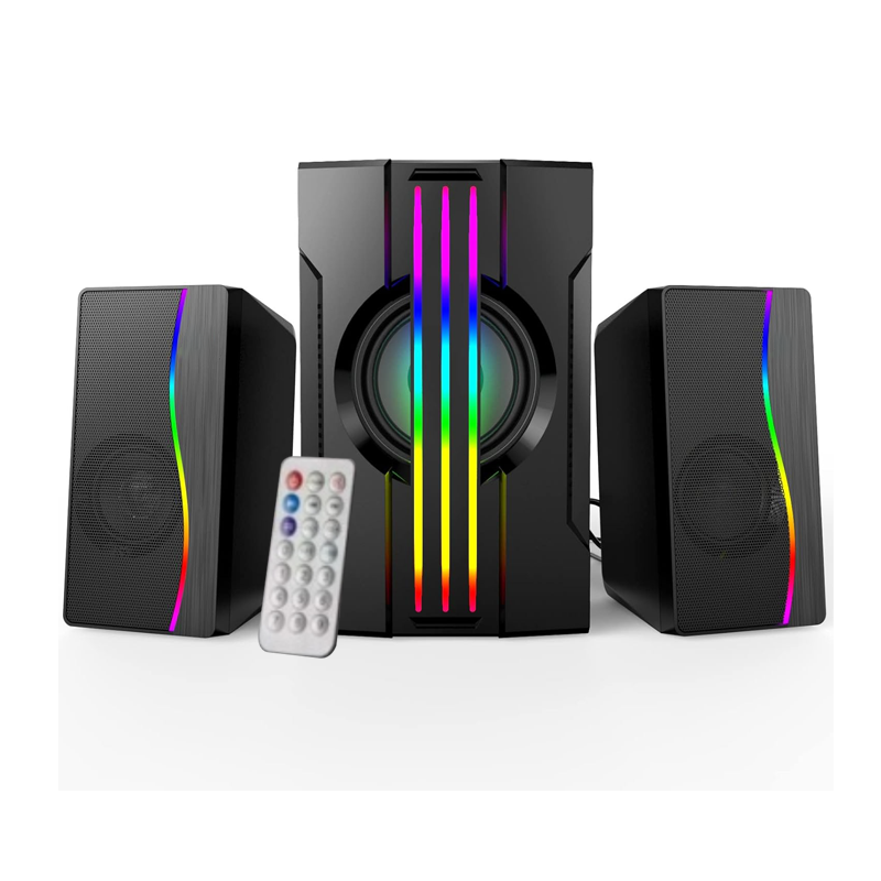 RGB LED 2.1 Channel Gaming Speaker System with Subwoofer and Remote Control (SP-2006 )