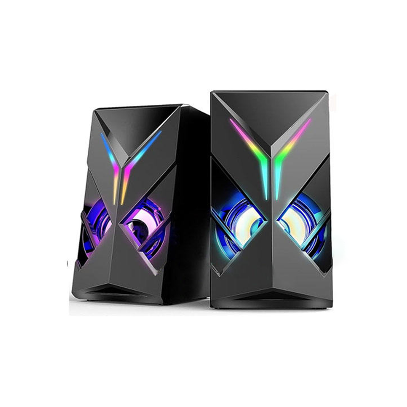 RGB LED Gaming Speaker System Dual Stereo Computer Speaker （SP-6005）