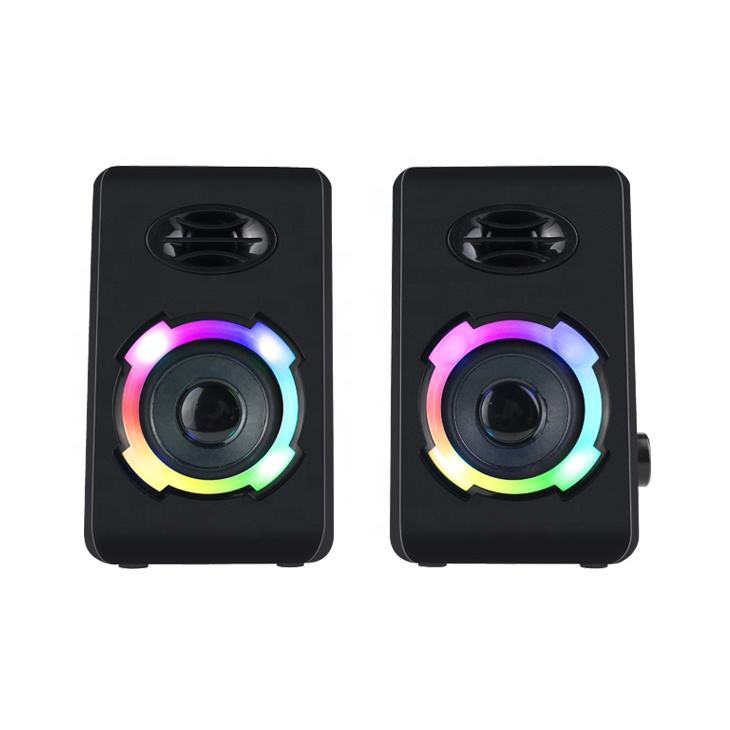 Colorful LED Stereo Gaming Speaker System for PC Desktop （SP-6166）