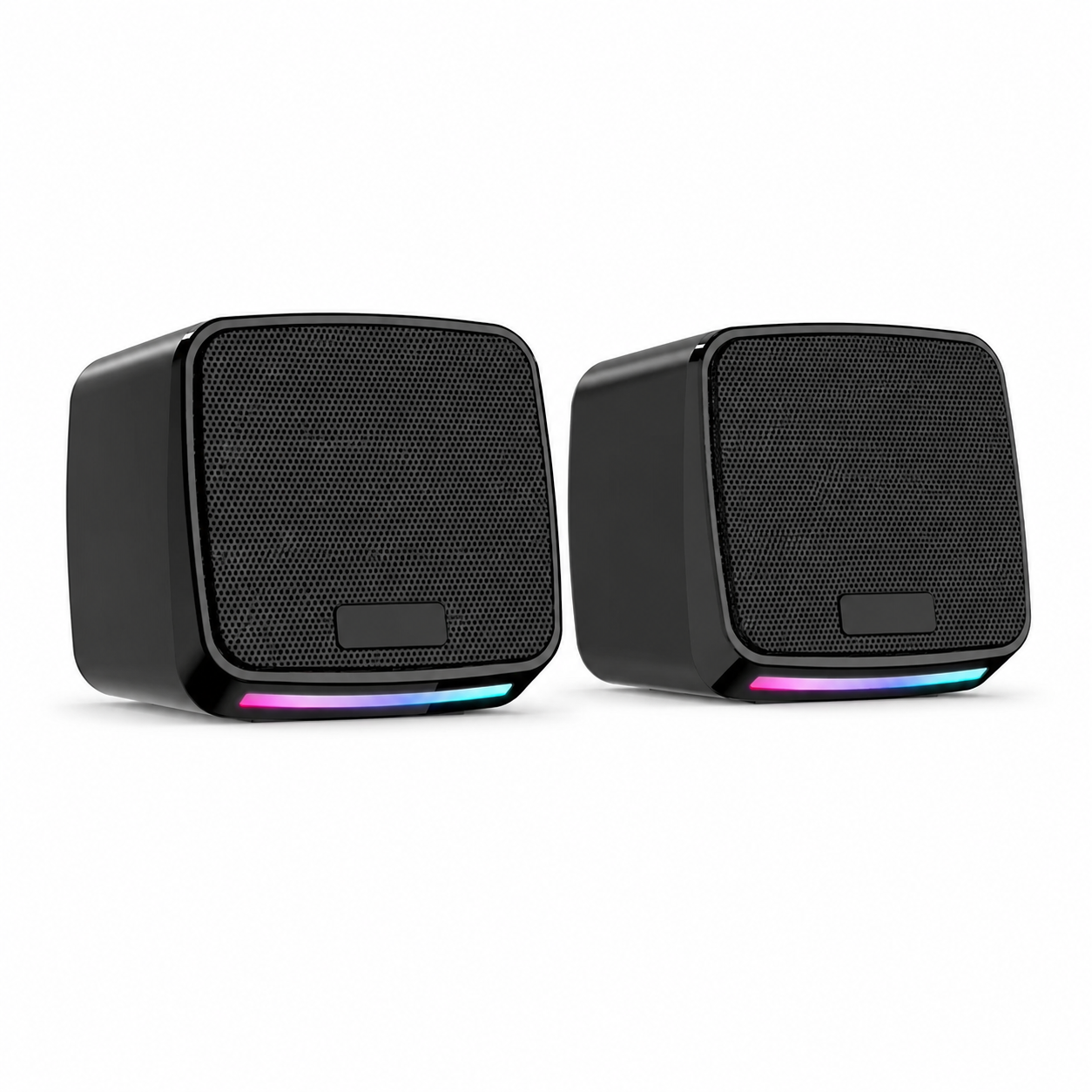 RGB Gaming Speakers for PC Desktop, 2.0 Stereo Computer Speaker System with LED Lighting, Immersive Sound for Gaming Setup (SP-1078)