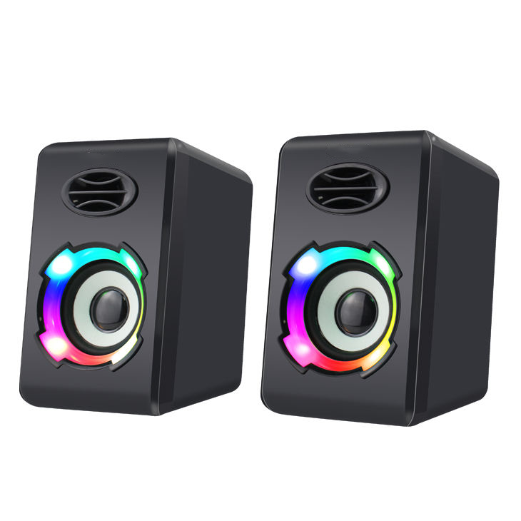Colorful LED Stereo Gaming Speaker System for PC Desktop （SP-6166）