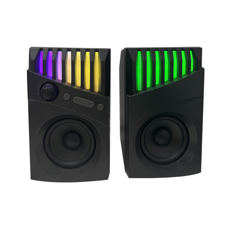 Black RGB Gaming Bluetooth Speaker with Dynamic LED Light and Volume Control（SP-267BT）