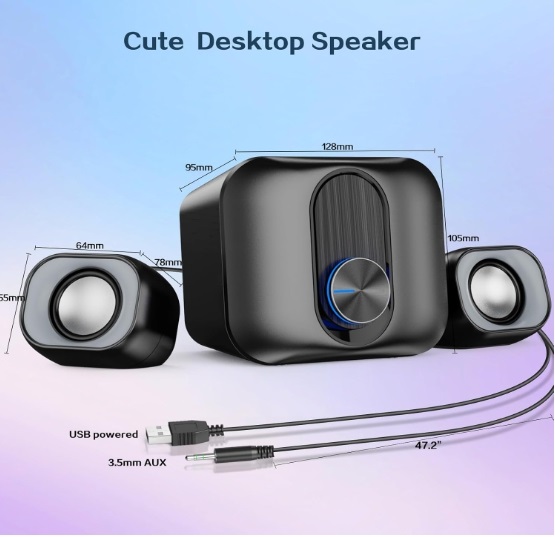 2.1 Channel Desktop Speaker System with Subwoofer for PC (SP-2197)