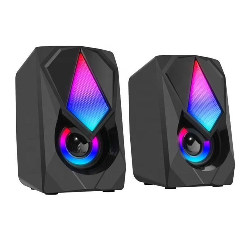 RGB Gaming Stereo Speaker with LED Light Desktop Speakers (SP-5019)