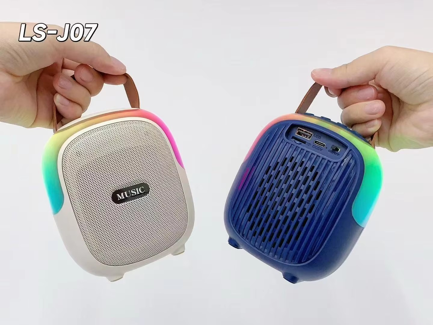 Factory Direct Mini for Wireless Portable Speaker RGB LED Lights New ABS 5W Audio Magic Systems Player Box USB Subwoofer Speaker