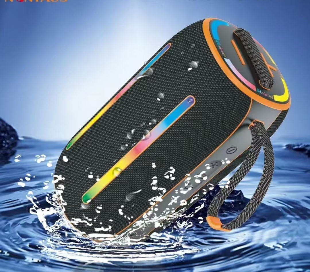 New Style  Portable USB Multi-functional Wireless RGB Lights Speaker Waterproof Computer Desktop Outdoor Sports Party Sound Box
