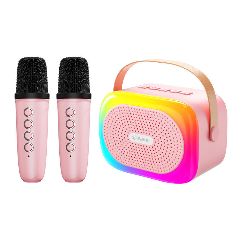 Wireless Karaoke Microphone Speaker Set with RGB Light Bluetooth Speaker