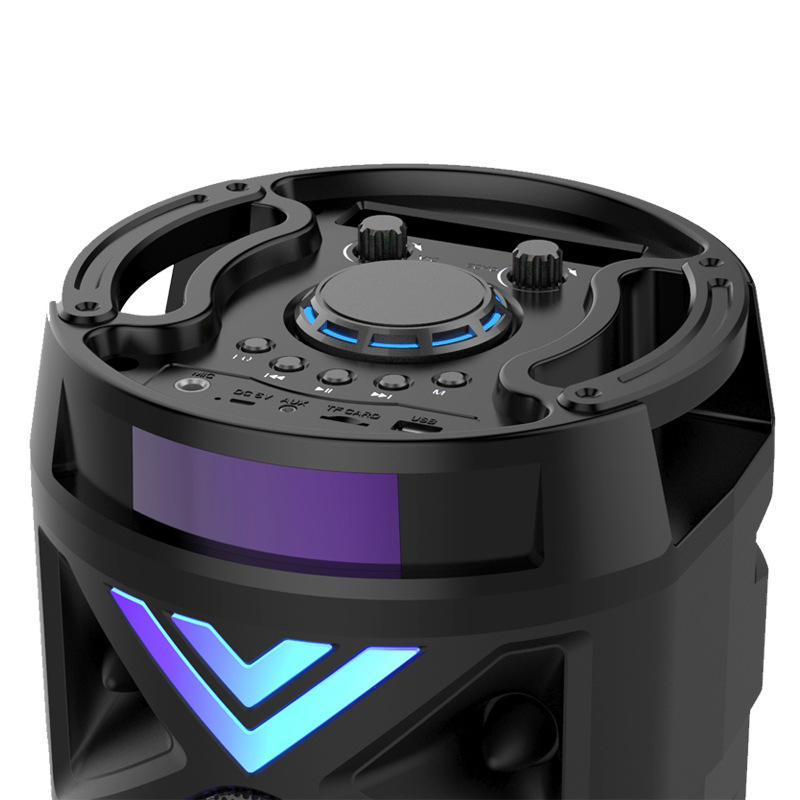 Portable RGB LED Party Speaker Wireless Bluetooth Speaker with Powerful Bass