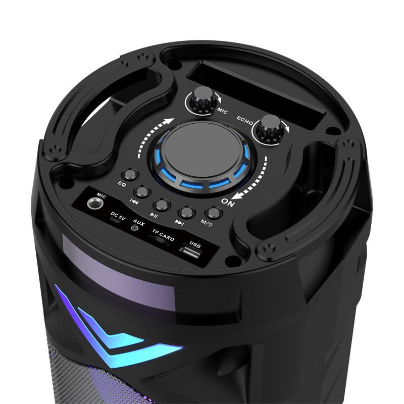 Portable RGB LED Party Speaker Wireless Bluetooth Speaker with Powerful Bass