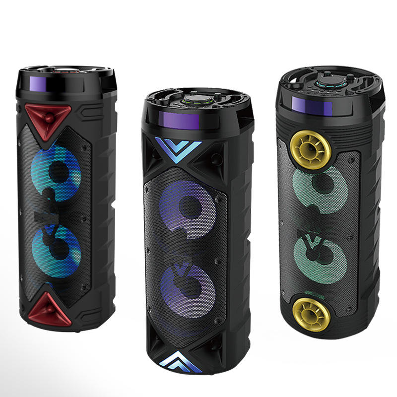 Portable RGB LED Party Speaker Wireless Bluetooth Speaker with Powerful Bass
