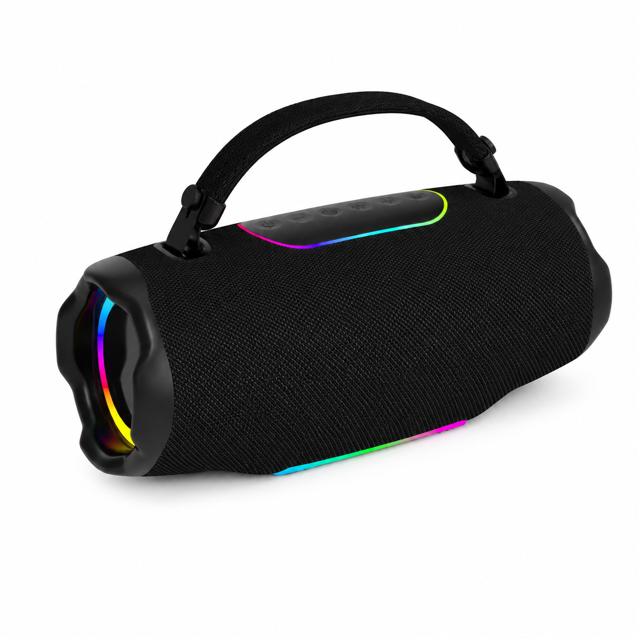 Hot Selling 2026 Wireless Portable Fabric Woofer 20W TWS Loud Waterproof Boombox Column Stereo RGB Lights Active Hifi Portable and Outdoor Speaker （SP-5382）