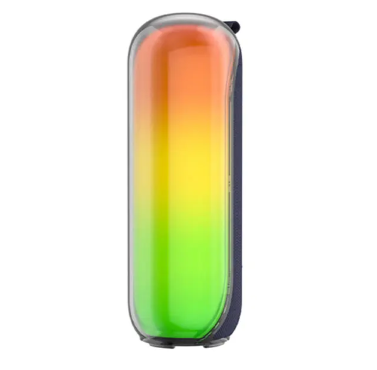 Portable RGB Bluetooth Speaker with TWS Stereo Sound and LED Light for Outdoor Entertainment