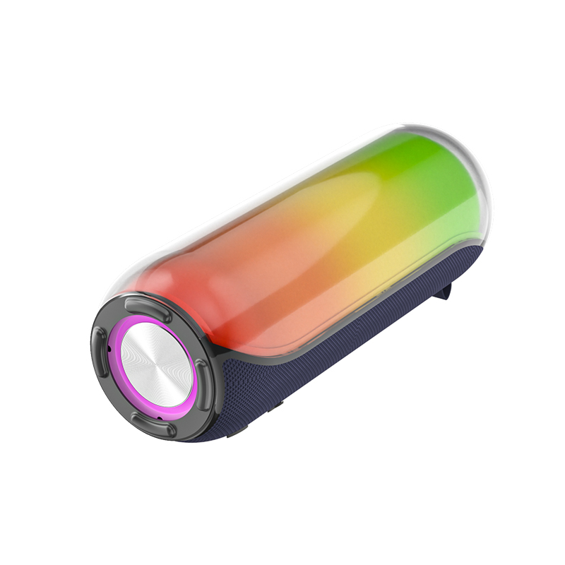 Portable RGB Bluetooth Speaker with TWS Stereo Sound and LED Light for Outdoor Entertainment