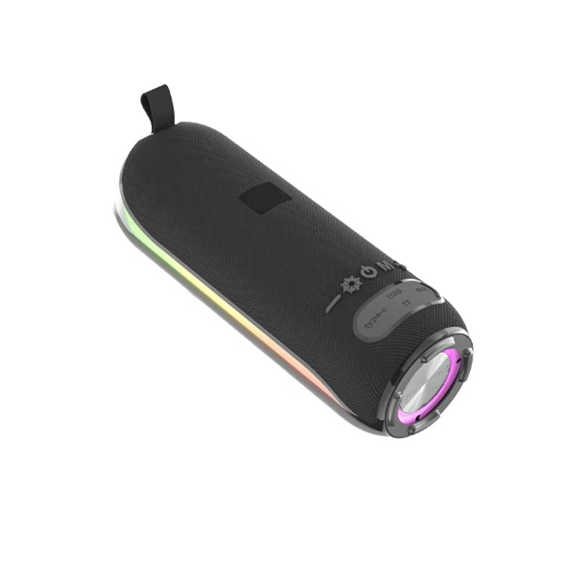 Portable RGB Bluetooth Speaker with TWS Stereo Sound and LED Light for Outdoor Entertainment