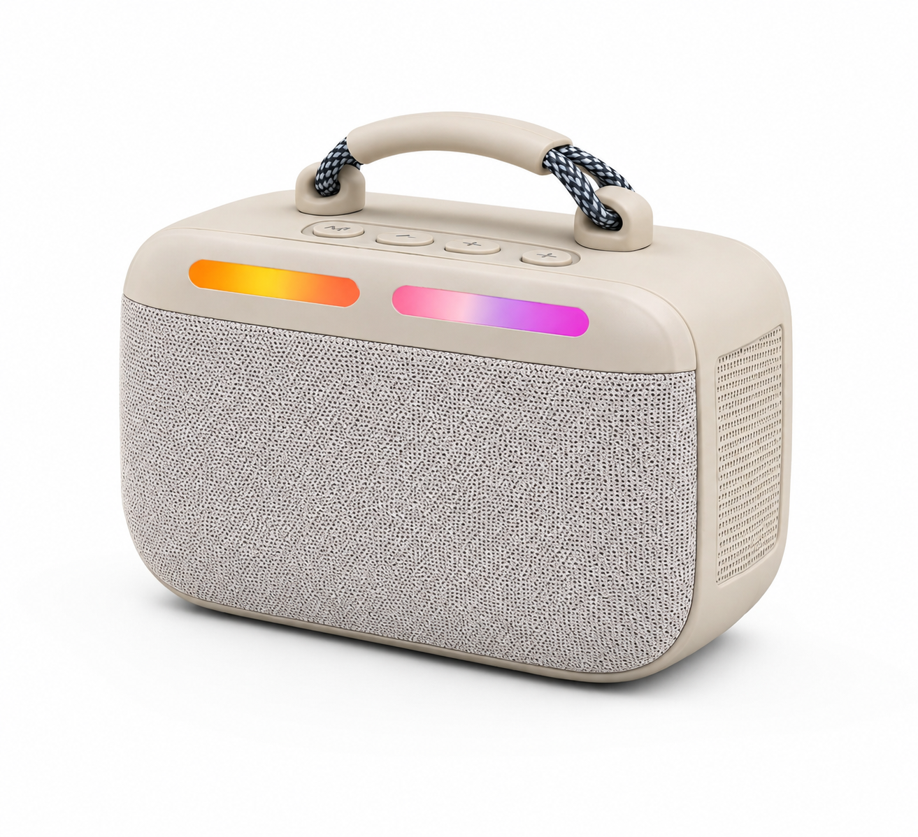 Portable IPX5 Waterproof Bluetooth Speaker with RGB LED Light, Powerful Bass Outdoor Wireless Speaker OEM ODM