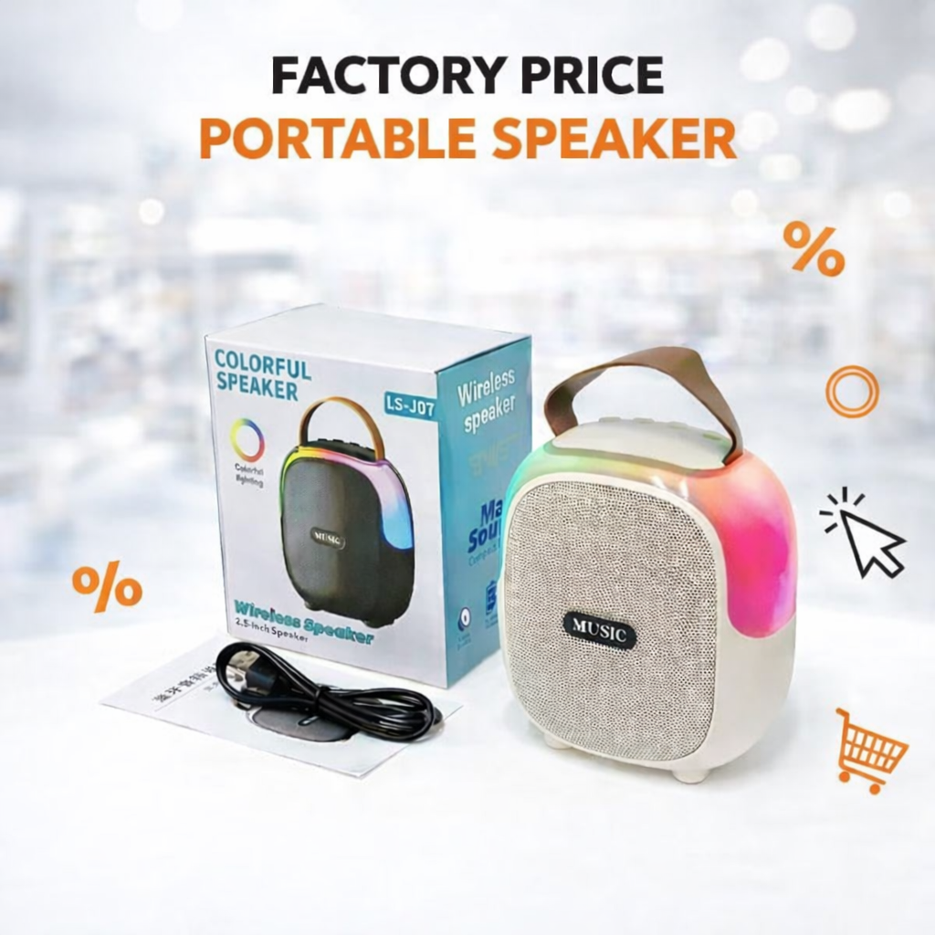 Factory Direct Mini for Wireless Portable Speaker RGB LED Lights New ABS 5W Audio Magic Systems Player Box USB Subwoofer Speaker OEM/ODM Manufacturer