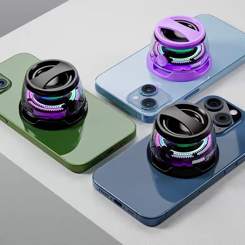 RGB Gaming Bluetooth Speaker with Transparent Design and Immersive LED Light Effect