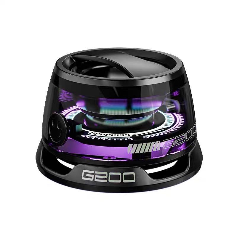 RGB Gaming Bluetooth Speaker with Transparent Design and Immersive LED Light Effect