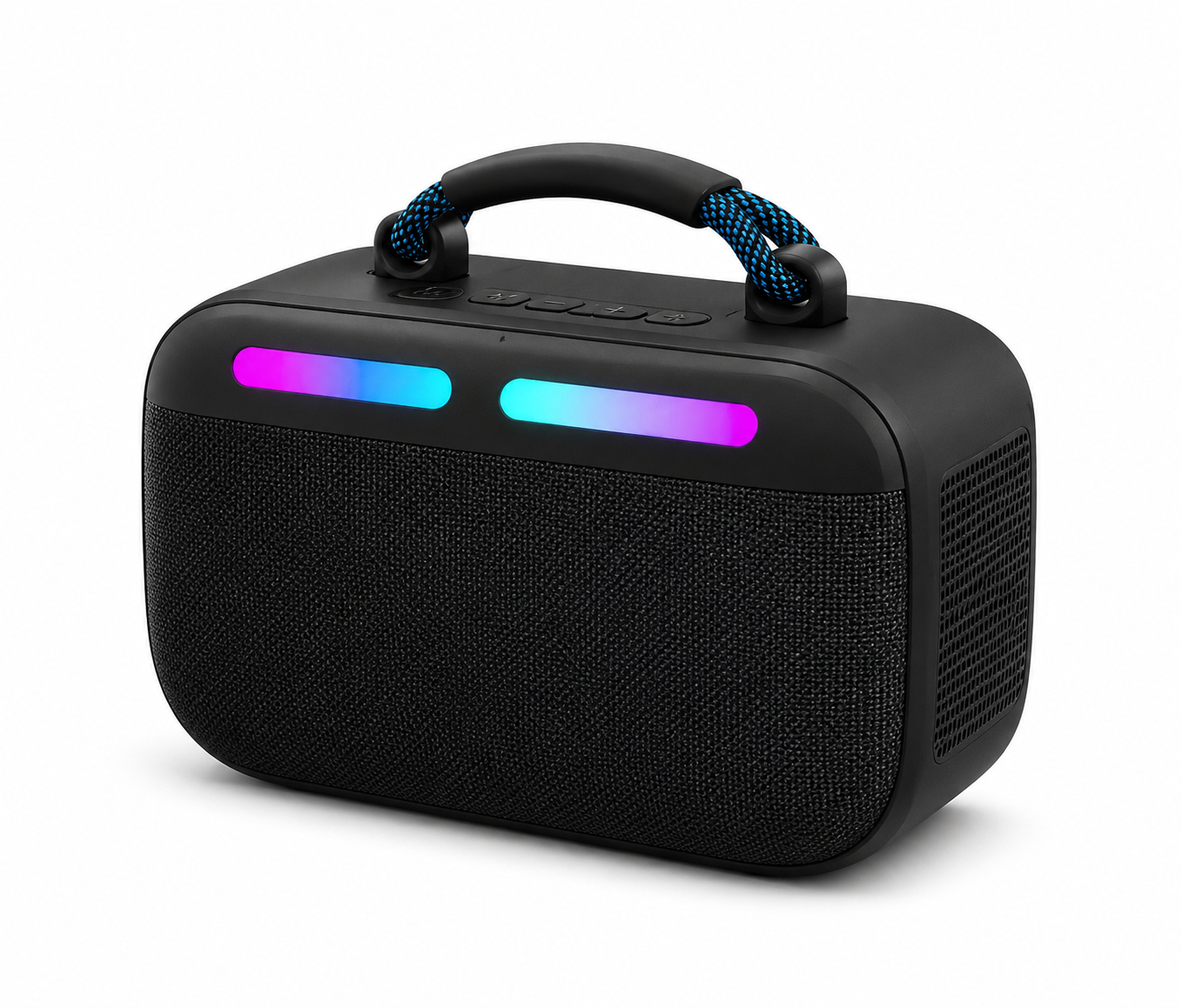 Portable IPX5 Waterproof Bluetooth Speaker with RGB LED Light, Powerful Bass Outdoor Wireless Speaker OEM ODM