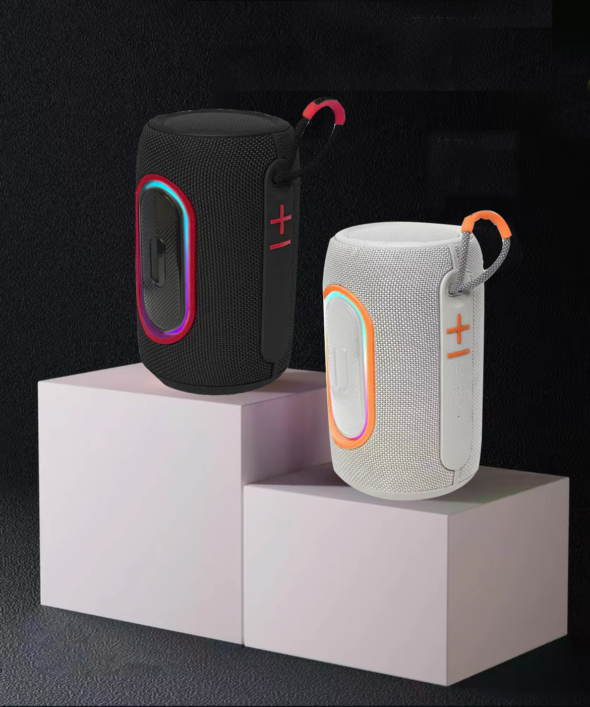 Portable RGB LED Bluetooth Speaker with Wireless Audio and Colorful Light Effects