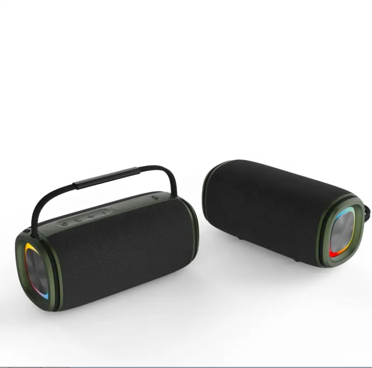 Hot-Selling Waterproof Portable Bluetooth Speaker with RGB LED Lights, Dual Drivers and Enhanced Bass (SP-6822) | OEM/ ODM Manufacturer