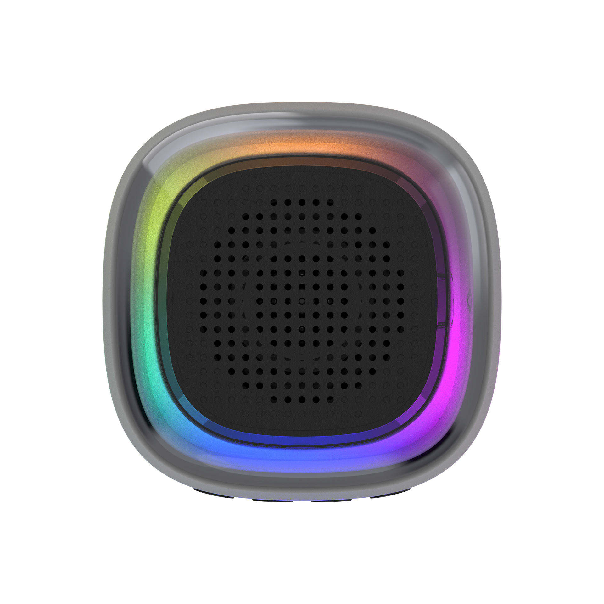 Portable RGB LED Bluetooth Speaker with Transparent Light Display