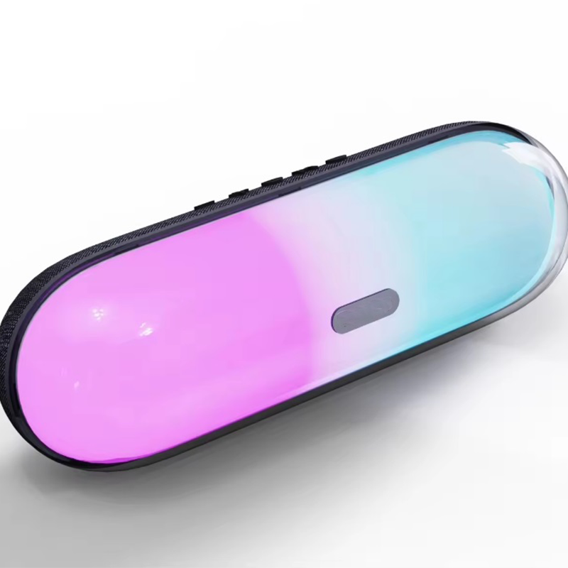 RGB LED Portable Bluetooth Speaker with Colorful Light Display