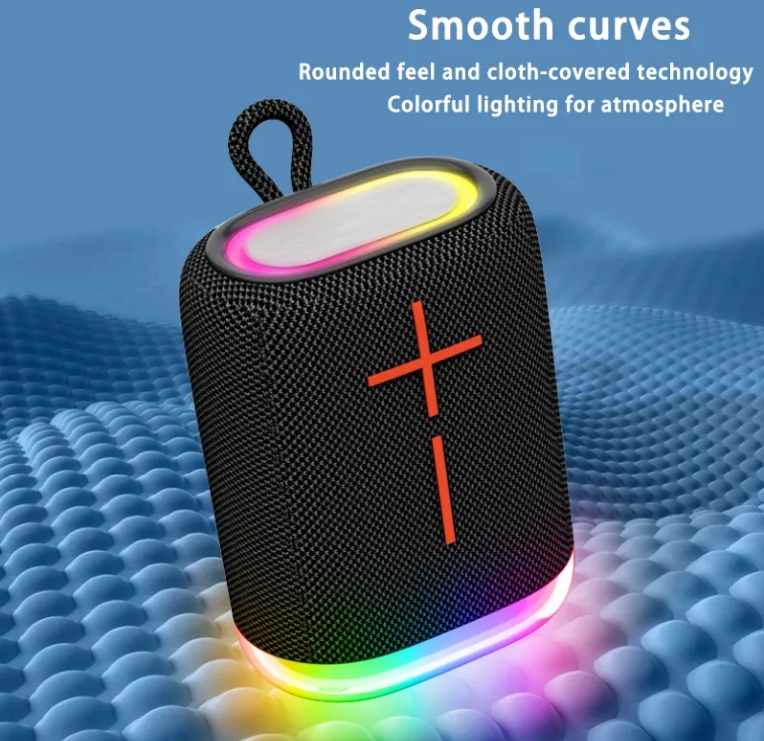 Hot-Selling Wholesale Portable Wireless Bluetooth Speaker with Deep Bass, RGB Atmosphere Lighting and TF Card Support