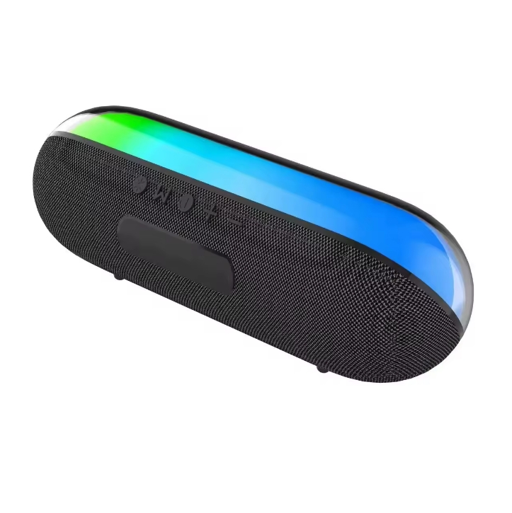 RGB LED Portable Bluetooth Speaker with Colorful Light Display