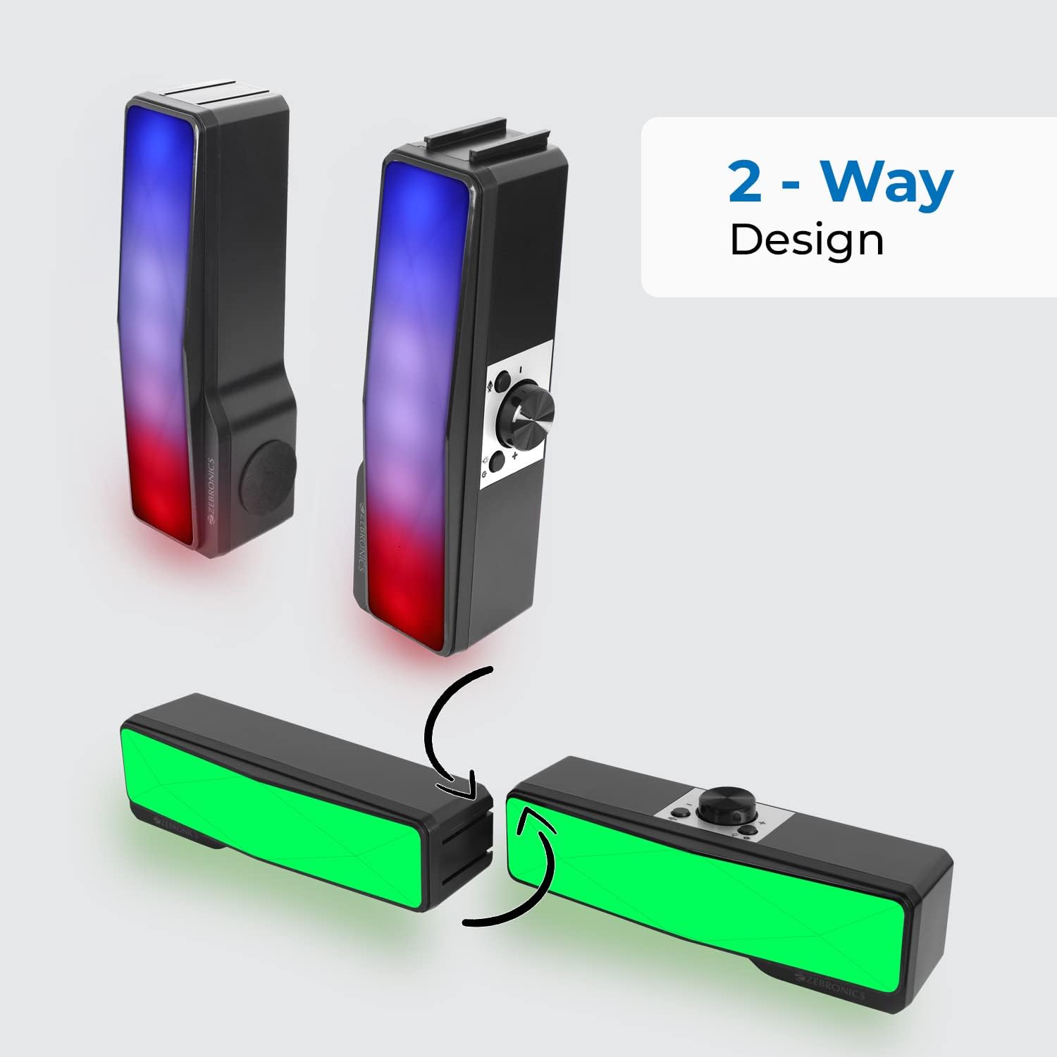 Factory Customized 12-Inch Desktop Gaming Subwoofer with Detachable RGB Lights and Powerful Bass （SP-2166）
