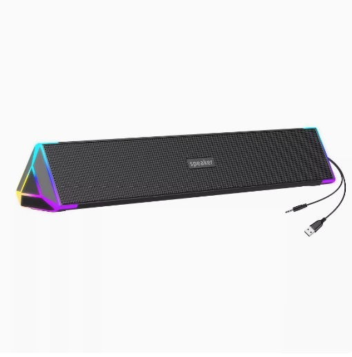 RGB Gaming Soundbar Speaker with USB Power and LED Light for PC （SP-3105）