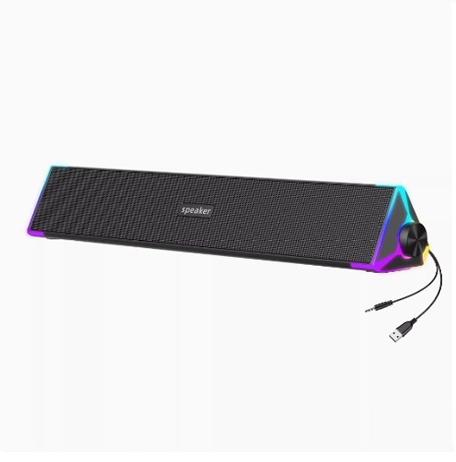 RGB Gaming Soundbar Speaker with USB Power and LED Light for PC （SP-3105）