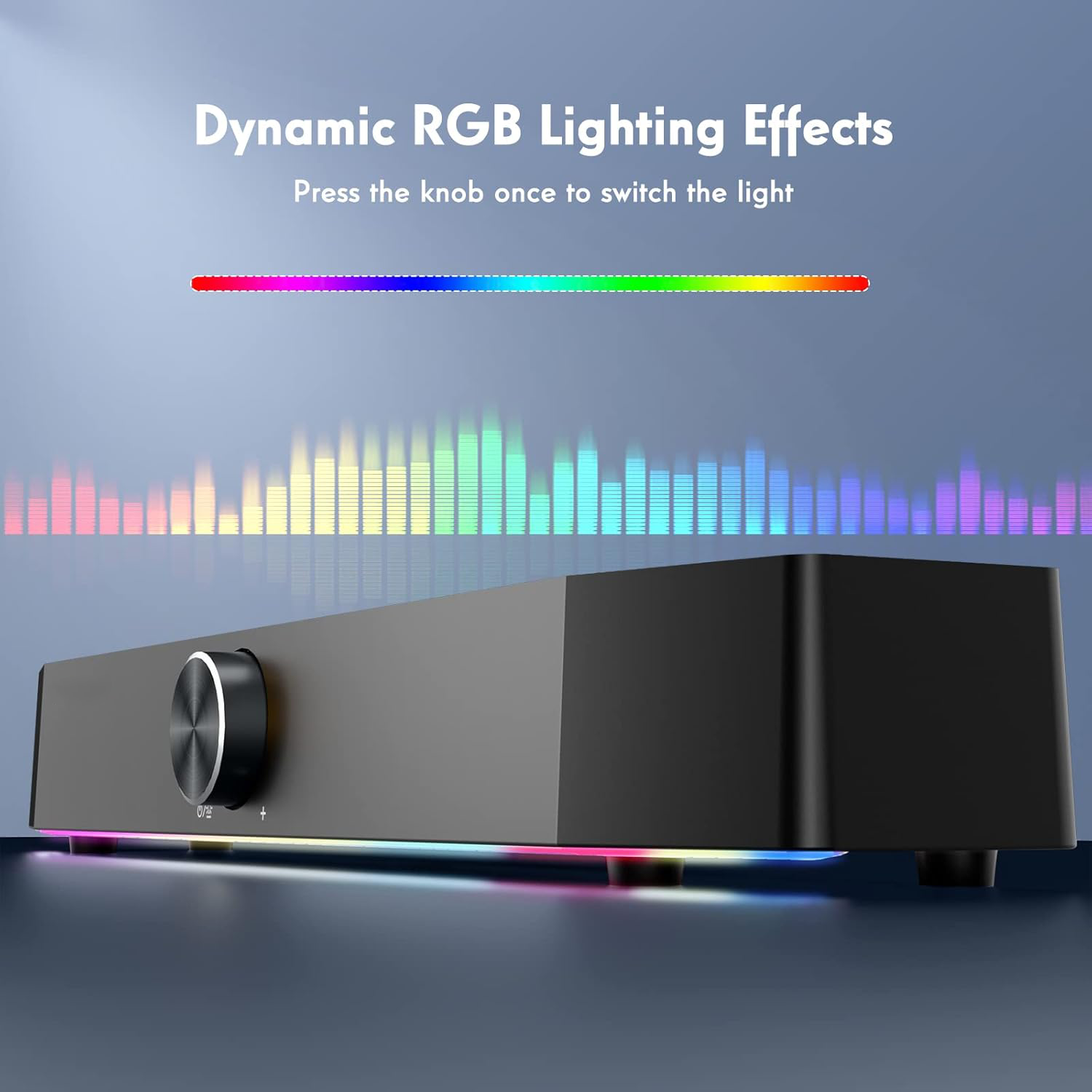 RGB LED Soundbar Gaming Speaker for PC Desktop （SP-5015）