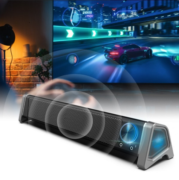 RGB LED Soundbar Speaker with Stereo Sound for PC Desktop （SP-229）