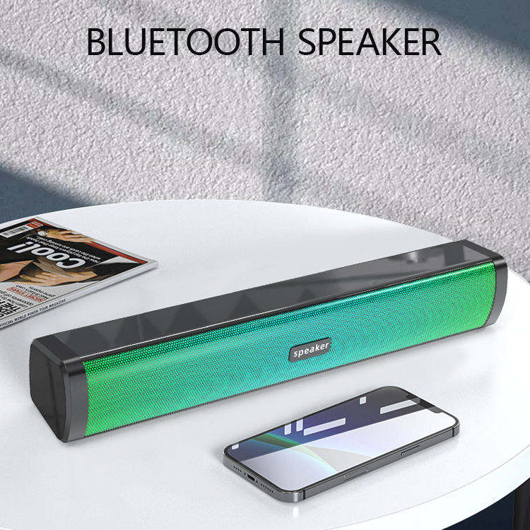 RGB LED Soundbar Speaker for PC Desktop with Colorful Light Effects (SP-6520)