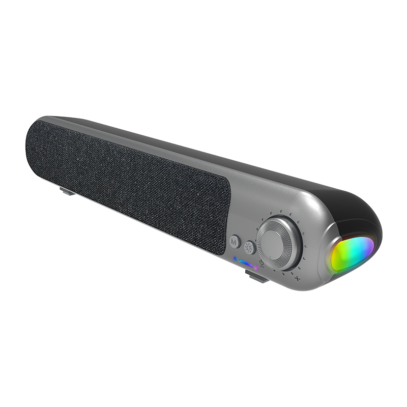 RGB LED Soundbar Gaming Speaker for PC Desktop Monitor