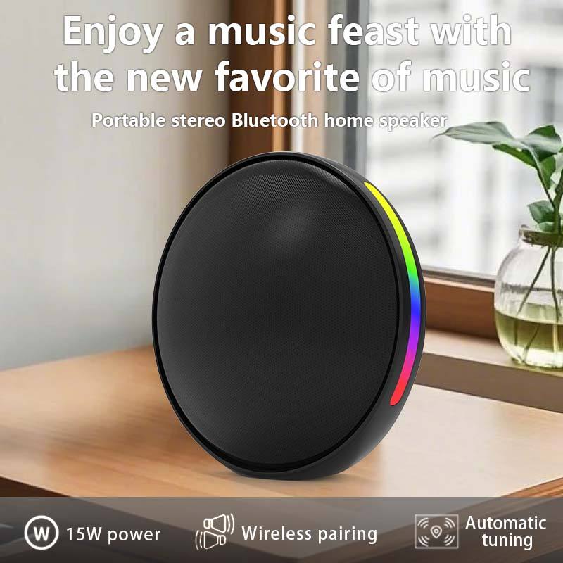 In Stock Satellite-shaped Bt Speaker Wireless Fabric RGB Speaker and Subwoofers Desktop Mini Excellent Speaker