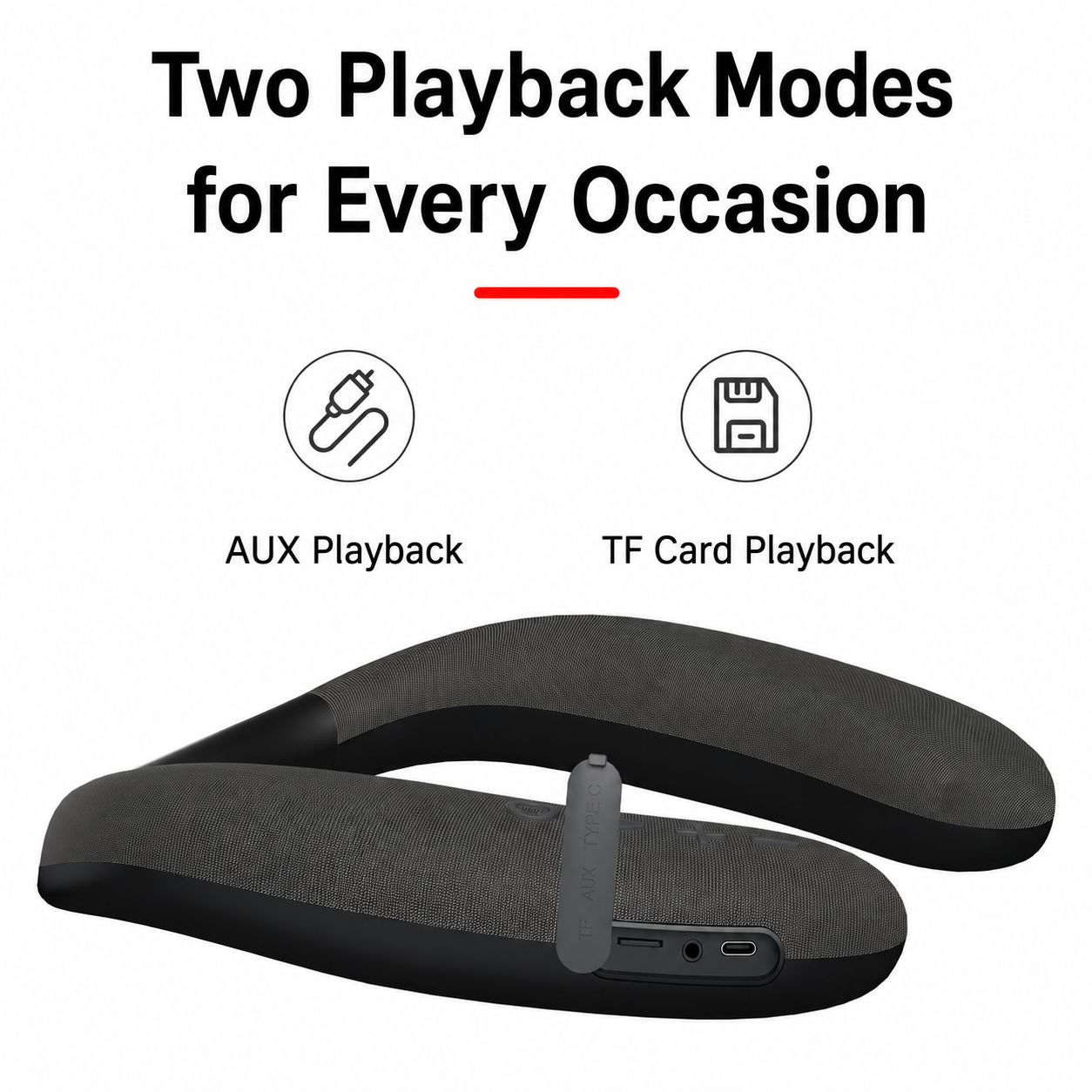 Wearable Bluetooth Neckband Speaker 5.4 Dual 3W （SP-918 ） OEM Manufacturer