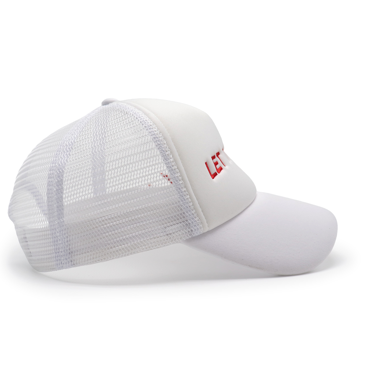 Flame Embroidered Trucker Cap - &quotLET IT BURN