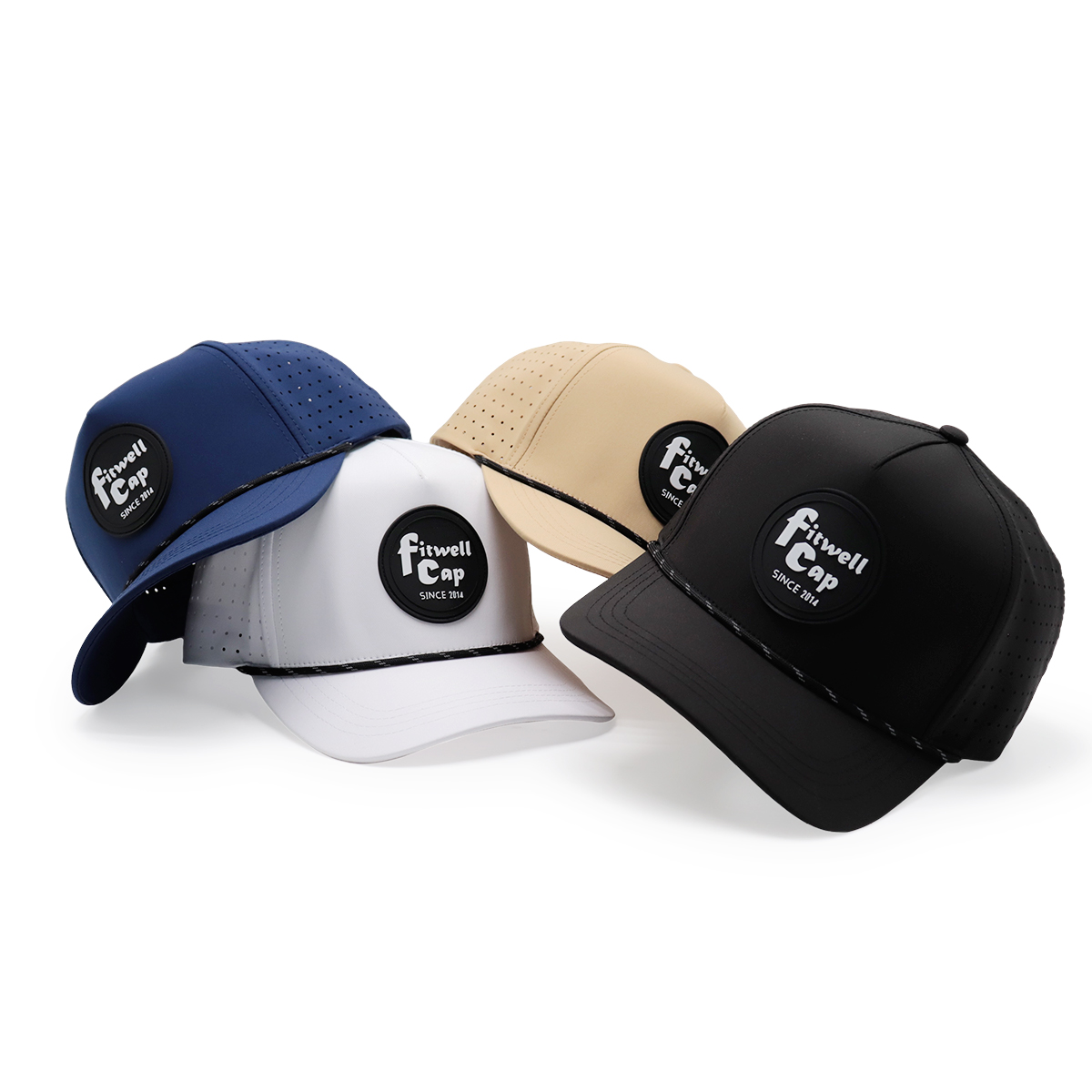 Fitwell Laser Perforated Baseball Cap – Breathable Sports Hat, Adjustable Snapback, Unisex