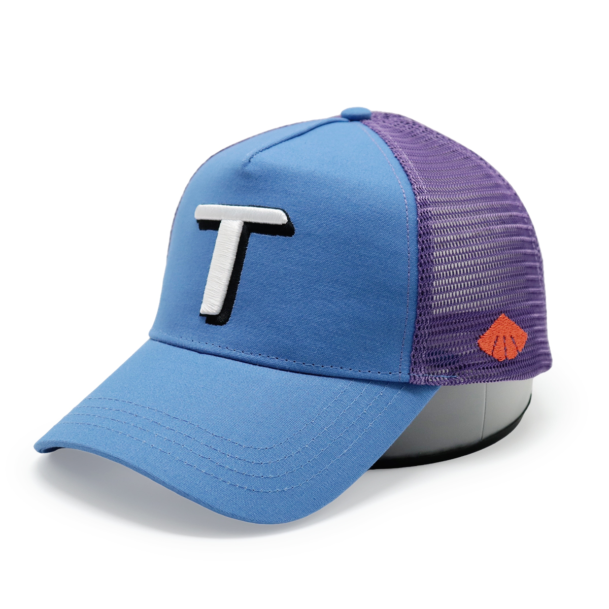 Custom Letter Cotton Trucker Hat – Multi-Color Mesh Back Cap