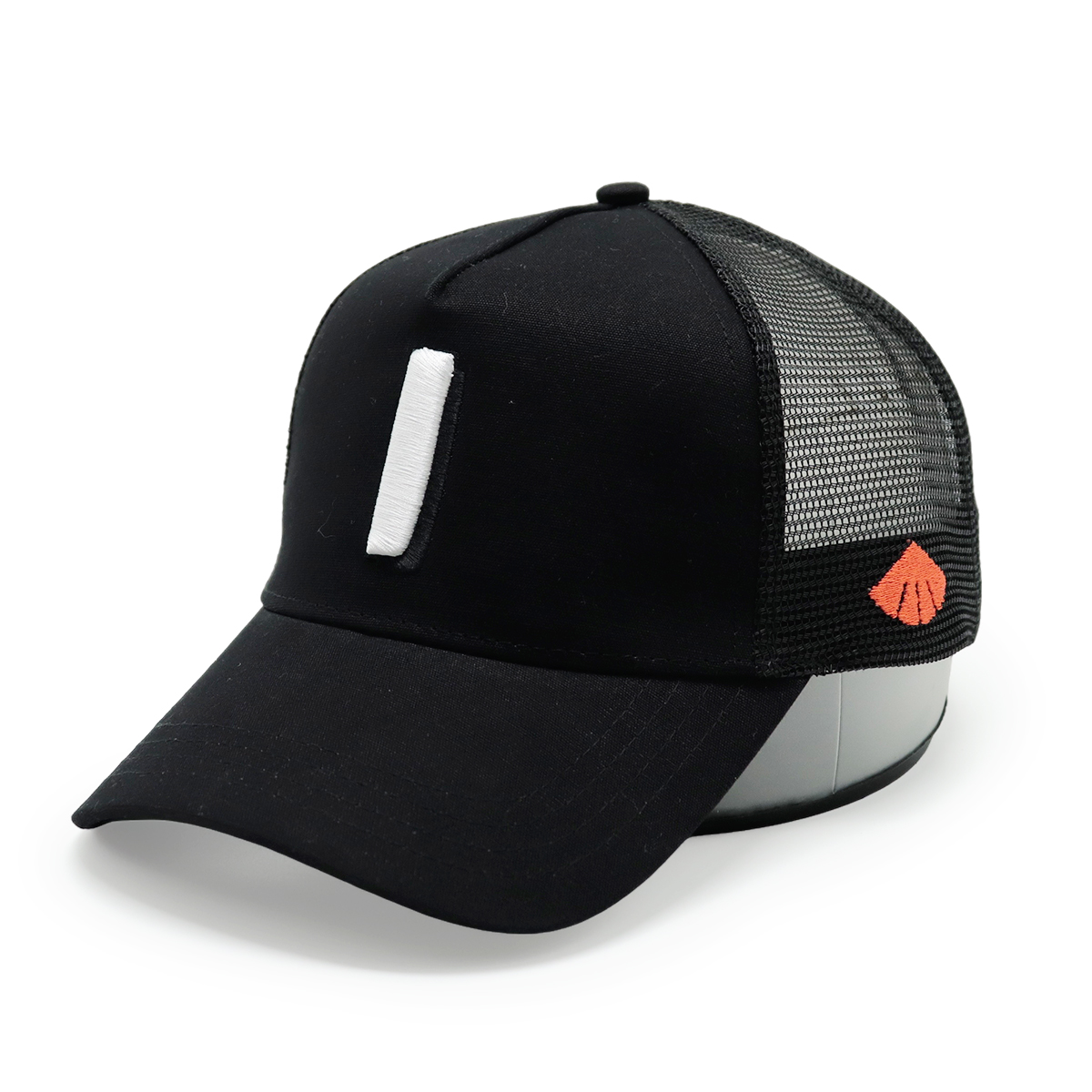 Custom Letter Cotton Trucker Hat – Multi-Color Mesh Back Cap