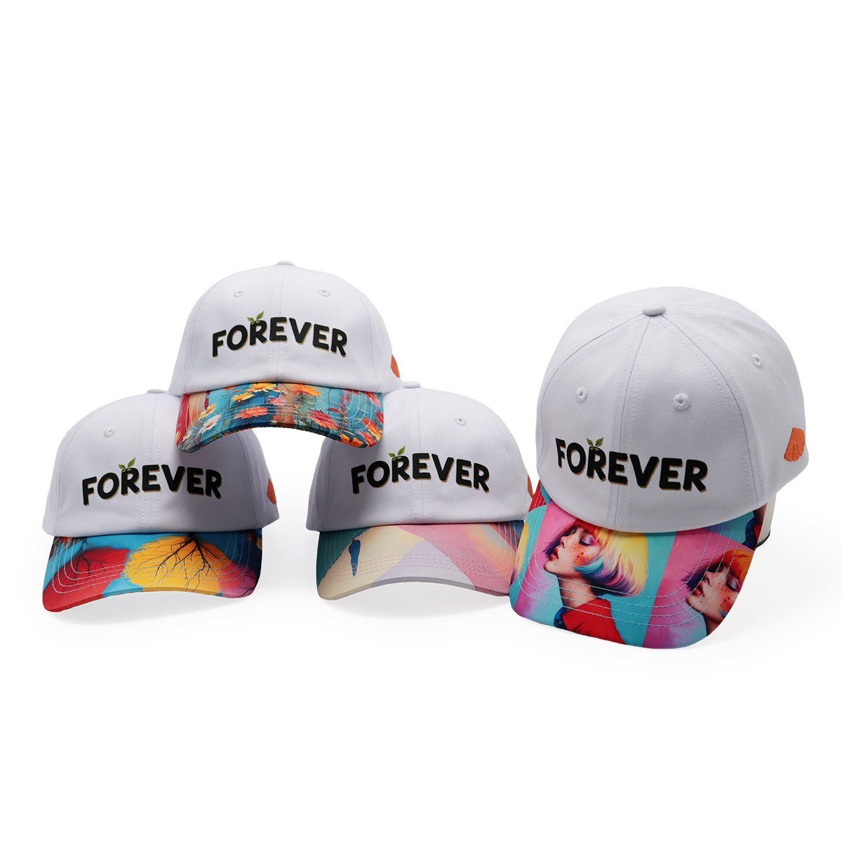 Custom Cotton Twill Baseball Cap with Printed Logo – Adjustable Unisex Hat