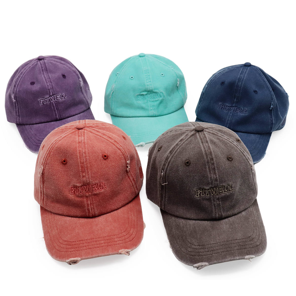 FITWELL Vintage Washed Baseball Cap | Unisex Adjus