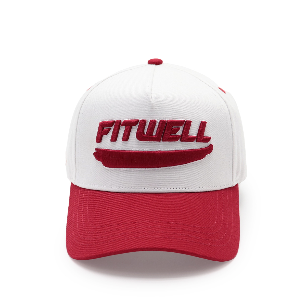 FITWELL Colorblock Baseball Caps – 3D Embroidered Snapback Hats with Contrast Brim