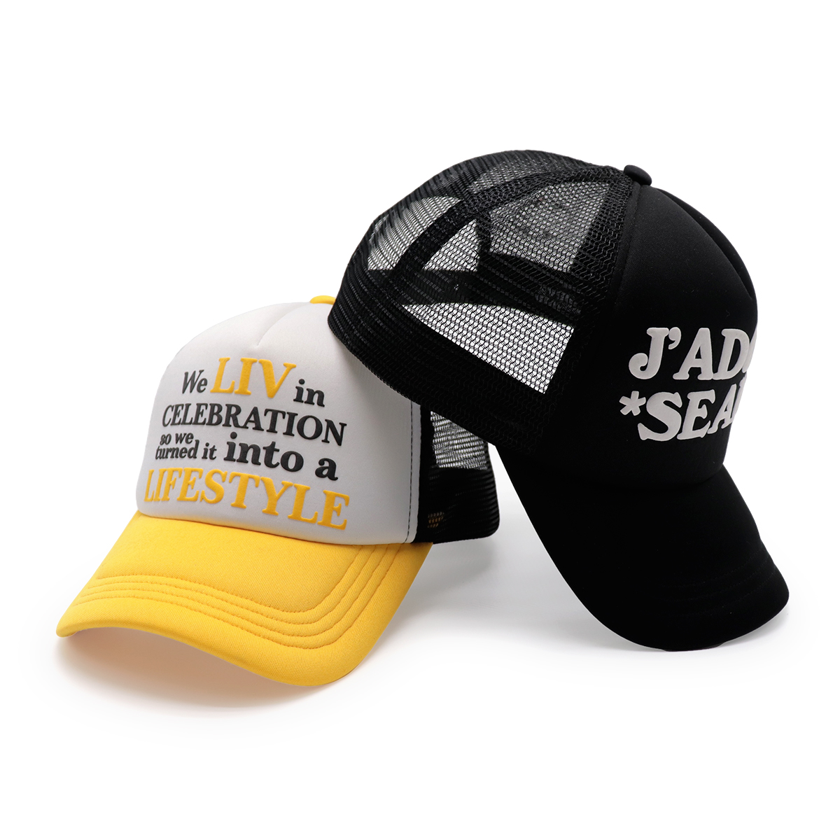 Stylish Embroidered Trucker Cap Mesh Back Snapback - Unisex Adjustable Casual Baseball Hat
