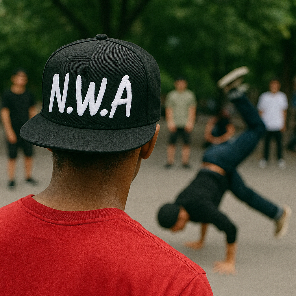 N.W.A Logo Streetwear Black 6 Panel Custom 3D Embroidered Snapback Hat