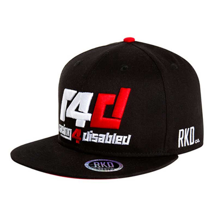R4D Snapback – Racing 4 Disabled Black 6-Panel Cap